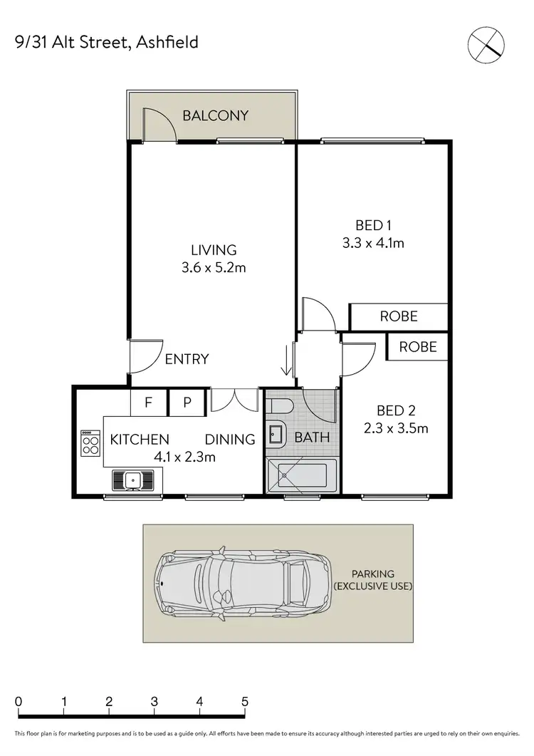 Floorplan of Homely apartment listing, 9/31 Alt Street, Ashfield NSW 2131