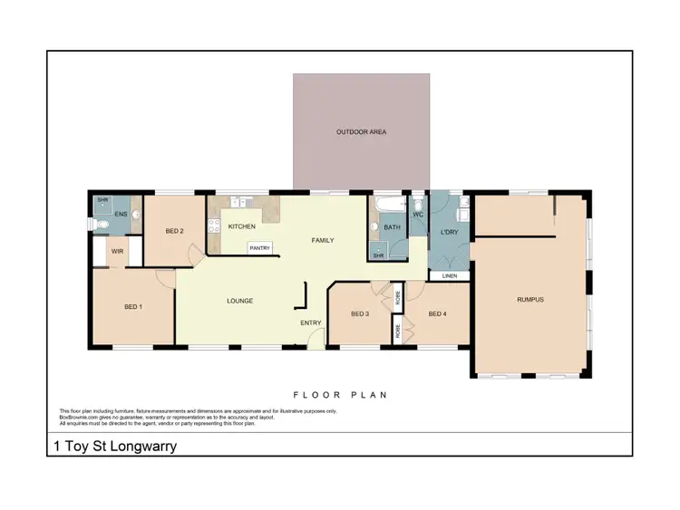 Floorplan of Homely house listing, 1 Toy Street, Longwarry VIC 3816