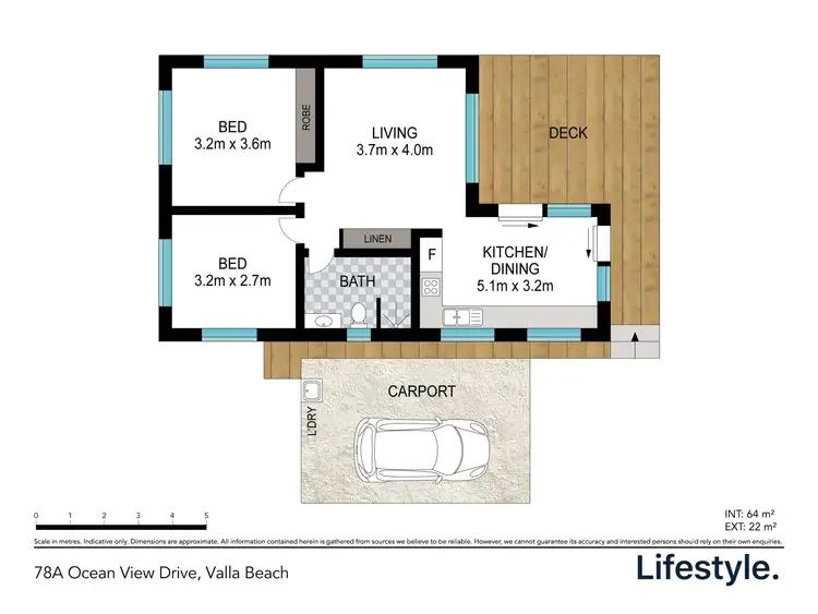 Floorplan of Homely house listing, 78A Oceanview Drive, Valla Beach NSW 2448