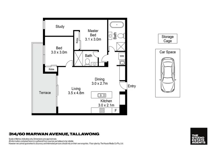 Floorplan of Homely unit listing, 314/60 Marwan Avenue, Tallawong NSW 2762