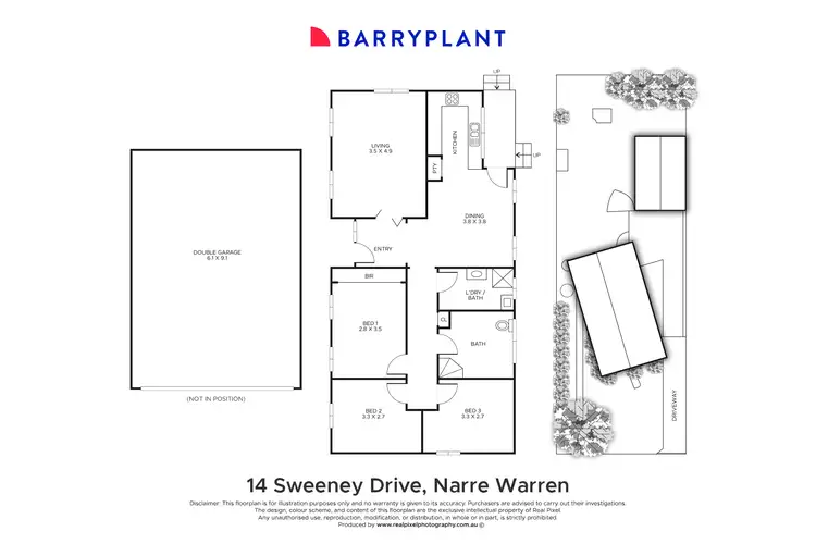 Floorplan of Homely house listing, 14 Sweeney Drive, Narre Warren VIC 3805