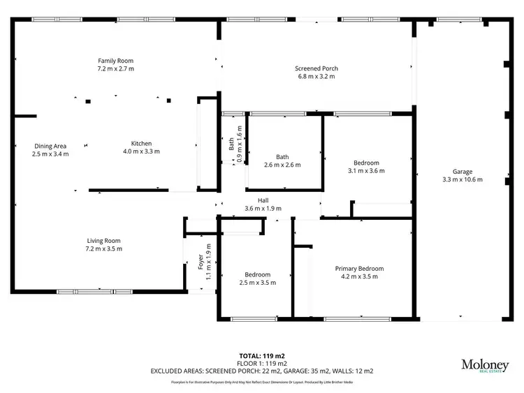 Floorplan of Homely house listing, 21 Shiraz Crescent, Corowa NSW 2646
