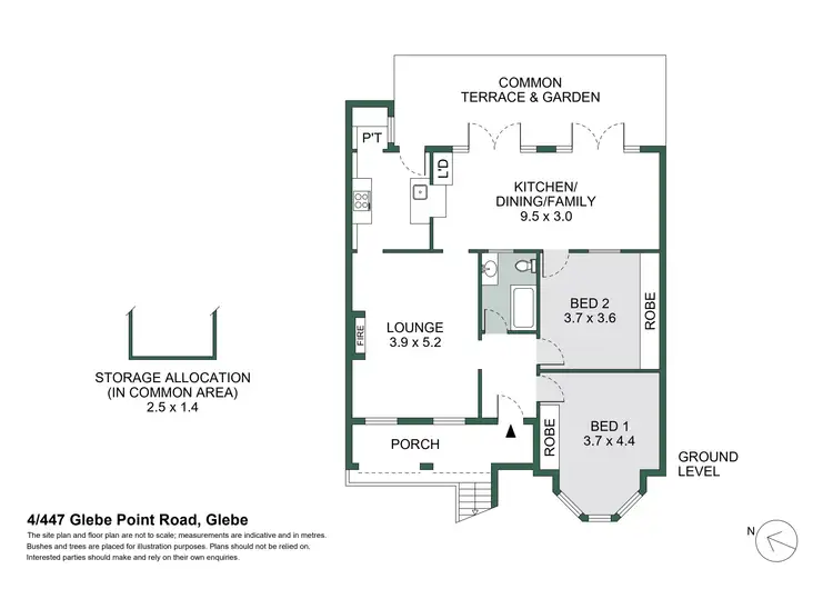 Floorplan of Homely apartment listing, 4/447-449 Glebe Point Road, Glebe NSW 2037