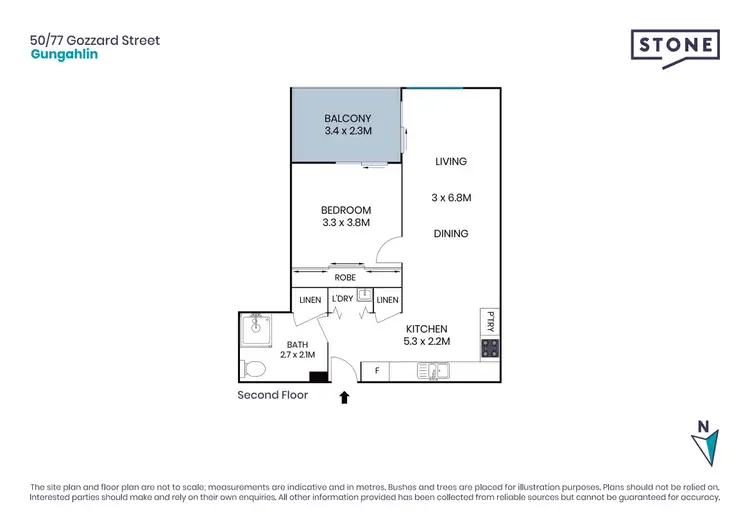 Floorplan of Homely apartment listing, 50/77 Gozzard Street, Gungahlin ACT 2912