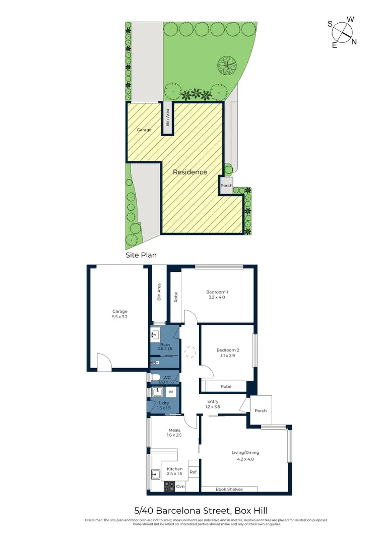 Floorplan of Homely unit listing, 5/40 Barcelona Street, Box Hill VIC 3128