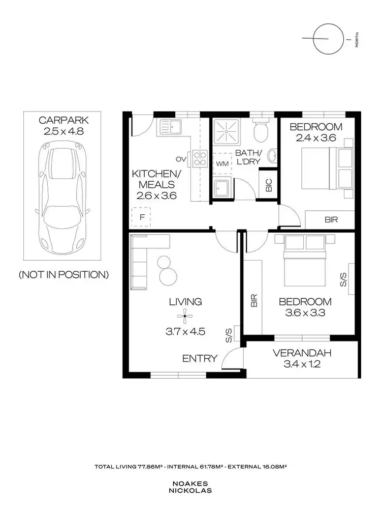 Floorplan of Homely unit listing, 8/30 Oaklands Road, Somerton Park SA 5044