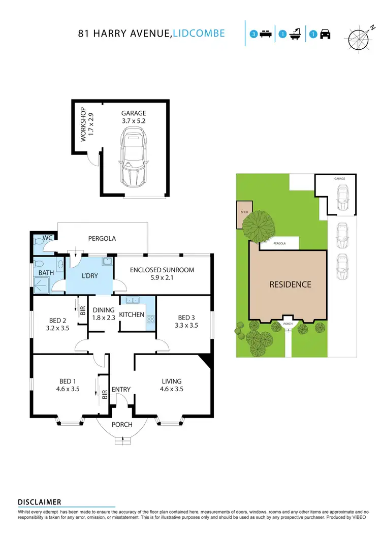 Floorplan of Homely house listing, 81 Harry Avenue, Lidcombe NSW 2141