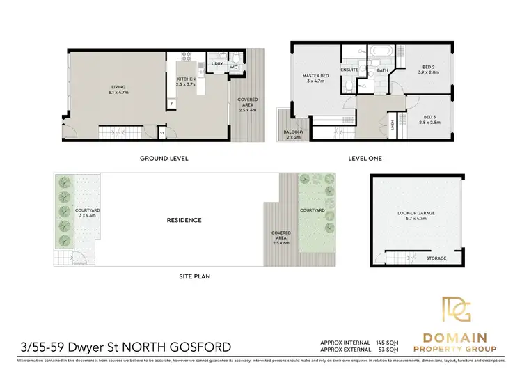 Floorplan of Homely townhouse listing, 3/55-59 Dwyer Street, North Gosford NSW 2250