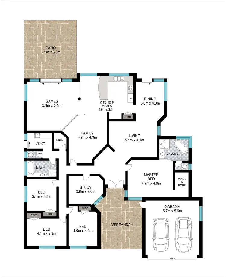 Floorplan of Homely house listing, 77 Barnes Avenue, Australind WA 6233