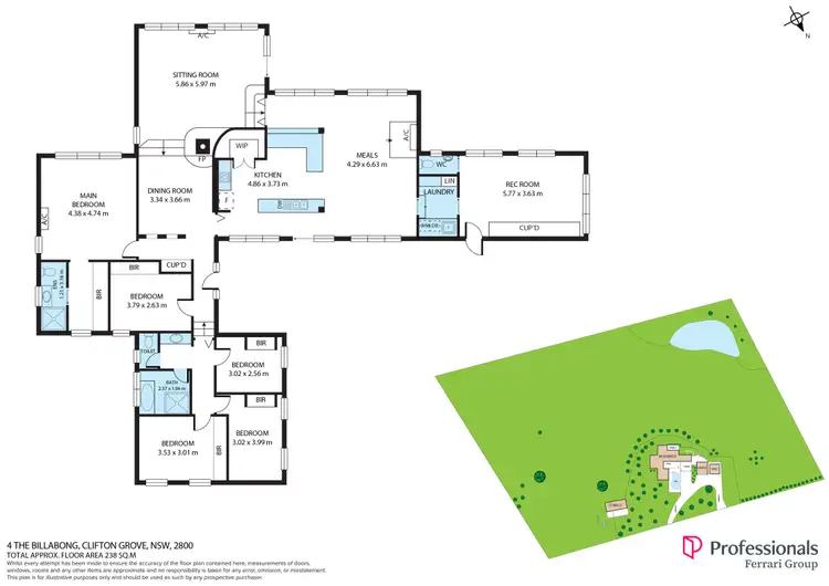 Floorplan of Homely rural property listing, 4 The Billabong, Orange NSW 2800