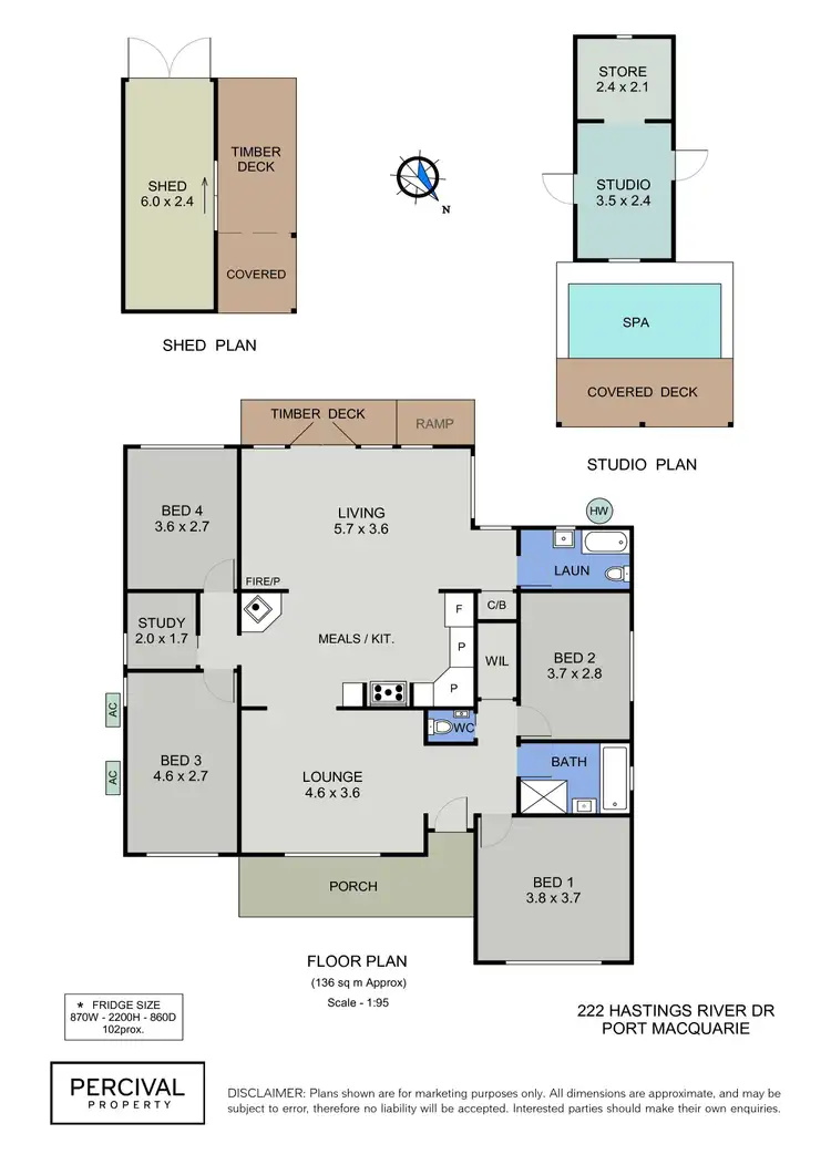 Floorplan of Homely house listing, 222 Hastings River Drive, Port Macquarie NSW 2444