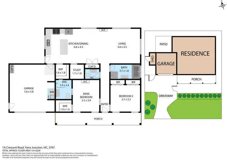 Floorplan of Homely house listing, 1A Crescent Road, Yarra Junction VIC 3797