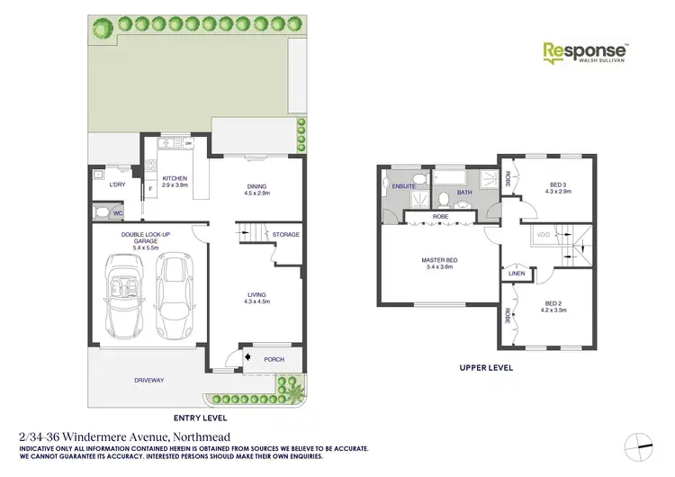 Floorplan of Homely townhouse listing, 2/34-36 Windermere Avenue, Northmead NSW 2152