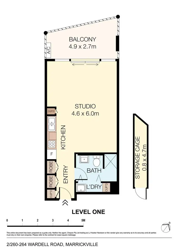 Floorplan of Homely apartment listing, 2/260-264 Wardell Road Street, Marrickville NSW 2204