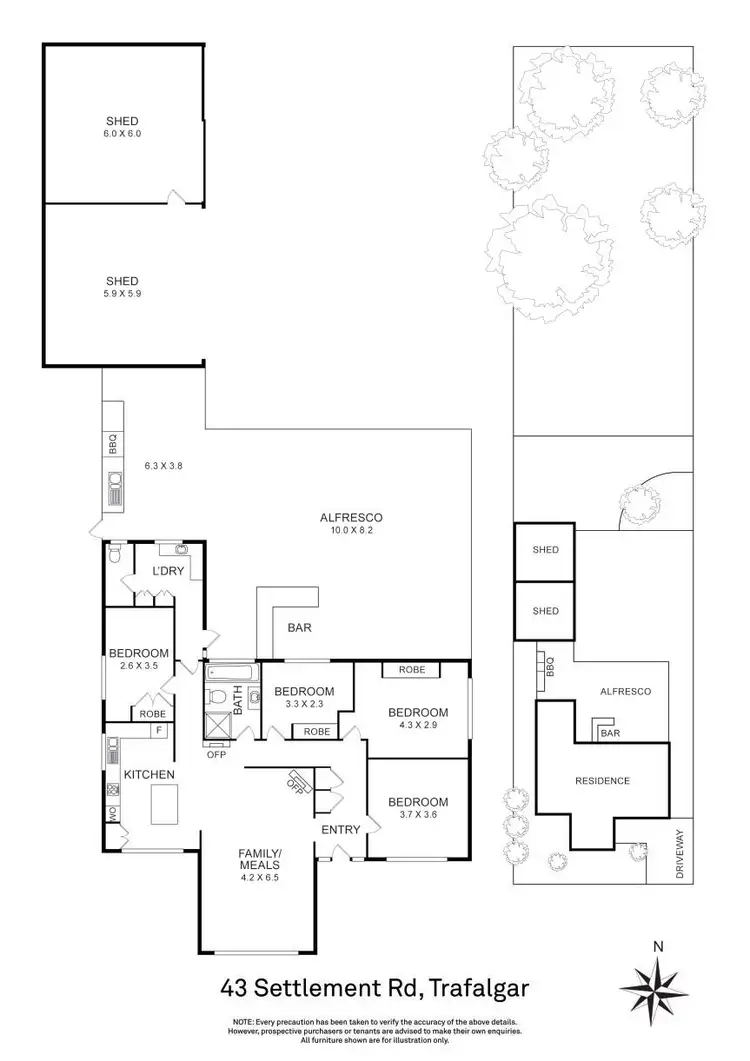 Floorplan of Homely house listing, 43 Settlement Road, Trafalgar VIC 3824