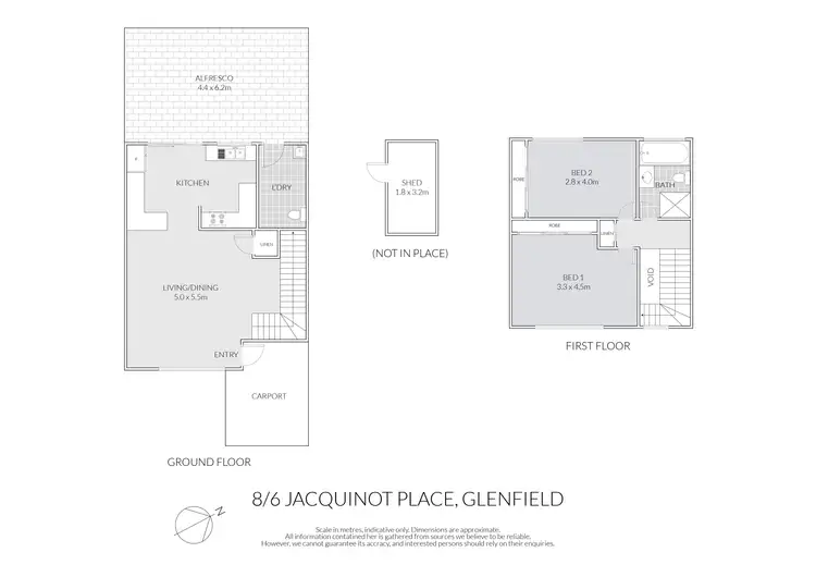 Floorplan of Homely townhouse listing, 8/6 Jacquinot Place, Glenfield NSW 2167