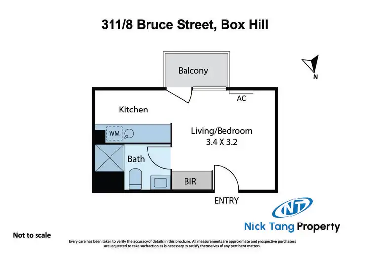 Floorplan of Homely apartment listing, 311/8 Bruce Street, Box Hill VIC 3128