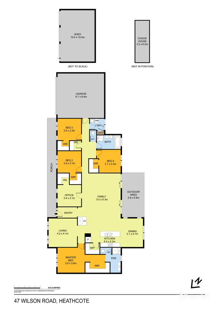 Floorplan of Homely house listing, 47 Wilson Road, Heathcote VIC 3523