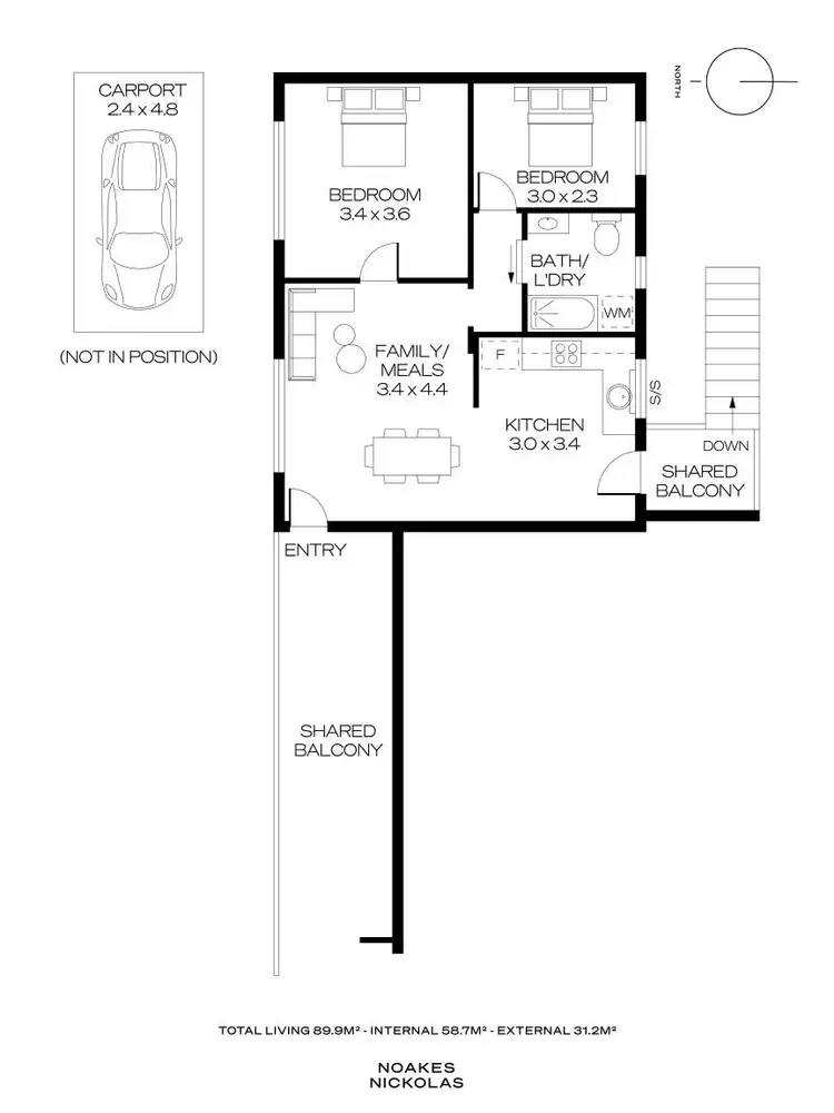 Floorplan of Homely unit listing, 10/16 Kyle Street, Glenside SA 5065
