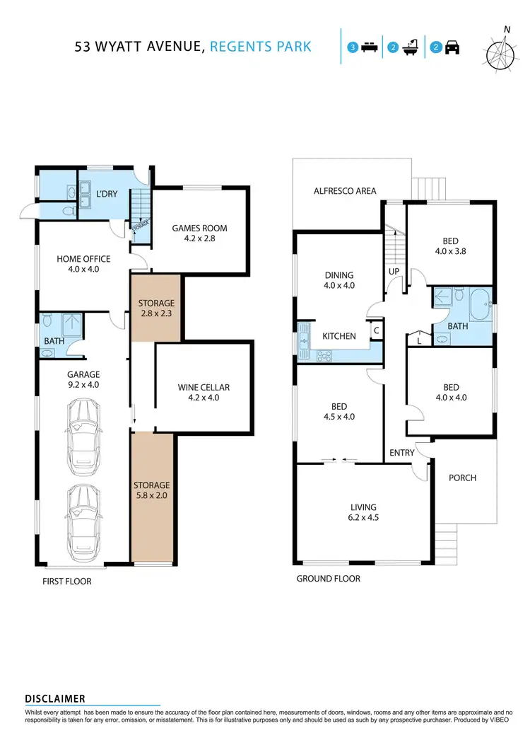 Floorplan of Homely house listing, 53 Wyatt Avenue, Regents Park NSW 2143