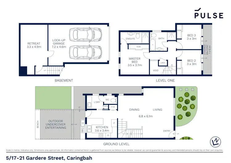 Floorplan of Homely townhouse listing, 5/17-21 Gardere Street, Caringbah NSW 2229