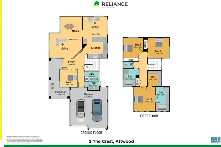 Floorplan of Homely house listing, 2 The Crest, Attwood VIC 3049