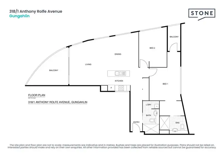 Floorplan of Homely apartment listing, 318/1 Anthony Rolfe Avenue, Gungahlin ACT 2912