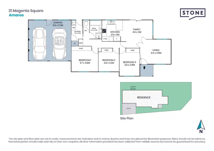 Floorplan of Homely house listing, 31 Magenta Square, Amaroo ACT 2914