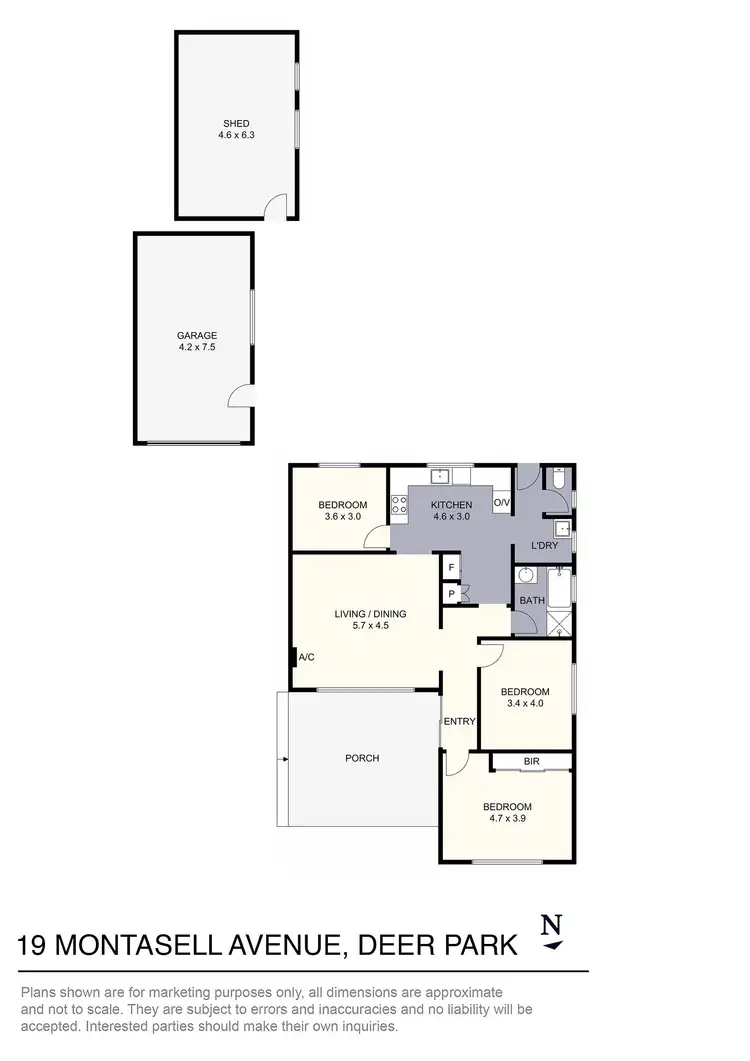 Floorplan of Homely house listing, 19 Montasell Avenue, Deer Park VIC 3023