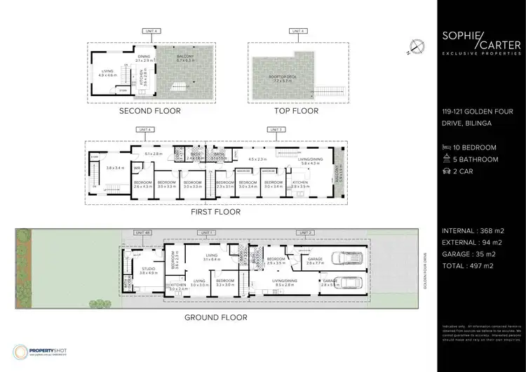 Floorplan of Homely block of units listing, 119-121 Golden Four Drive, Bilinga QLD 4225