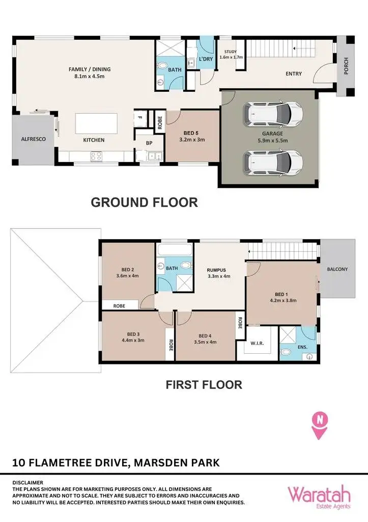 Floorplan of Homely house listing, 10 Flametree Drive, Marsden Park NSW 2765