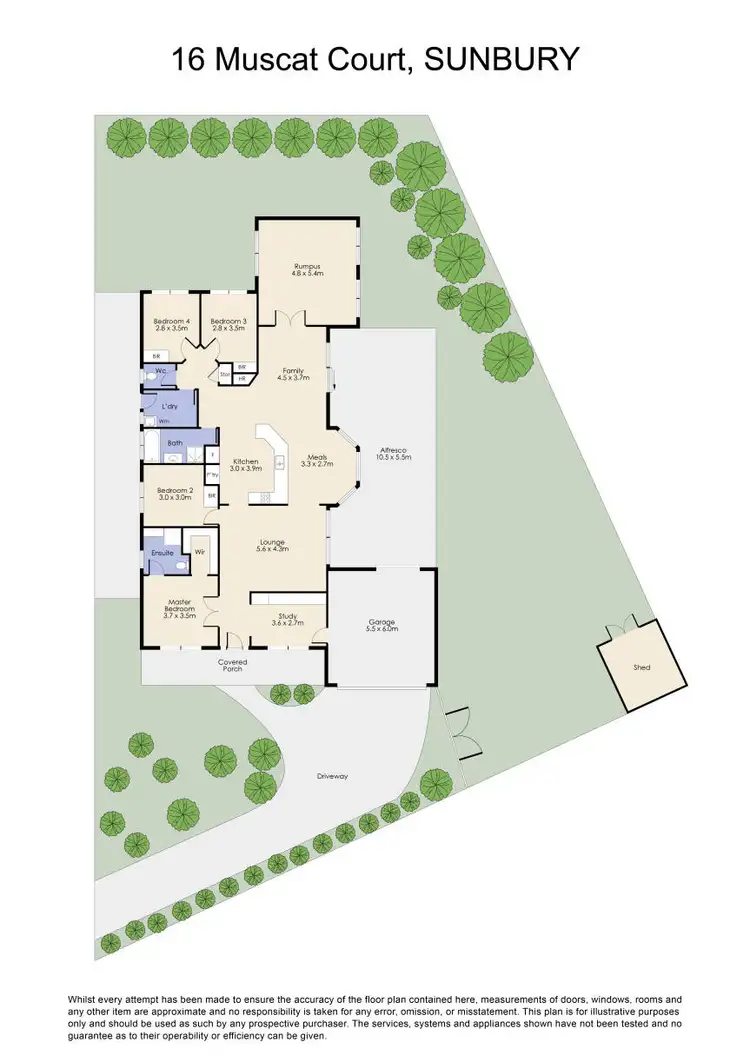 Floorplan of Homely house listing, 16 Muscat Court, Sunbury VIC 3429