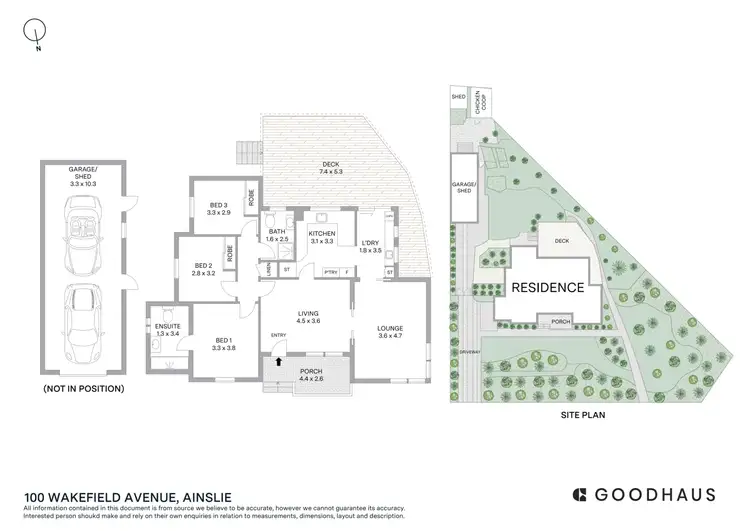 Floorplan of Homely house listing, 100 Wakefield Avenue, Ainslie ACT 2602