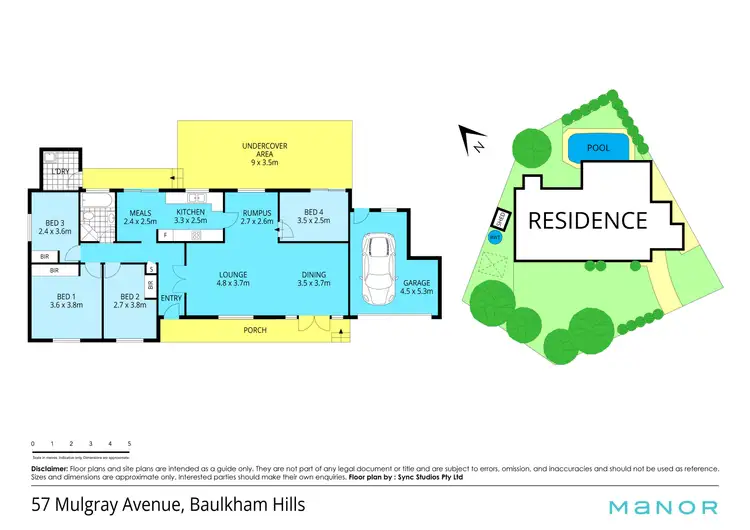 Floorplan of Homely house listing, 57 Mulgray Avenue, Baulkham Hills NSW 2153