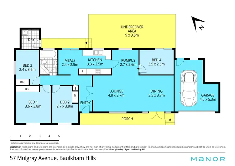 Floorplan of Homely house listing, 57 Mulgray Avenue, Baulkham Hills NSW 2153