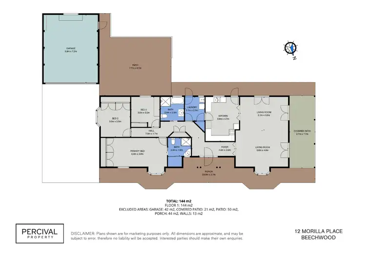 Floorplan of Homely house listing, 12 Morilla Place, Beechwood NSW 2446