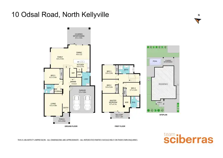 Floorplan of Homely house listing, 10 Odsal Road, North Kellyville NSW 2155