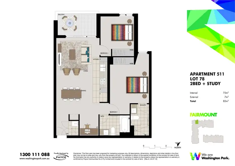 Floorplan of Homely apartment listing, 511/1 Vermont Crescent, Riverwood NSW 2210