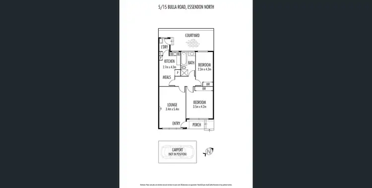 Floorplan of Homely villa listing, 5/15 Bulla Road, Essendon North VIC 3041