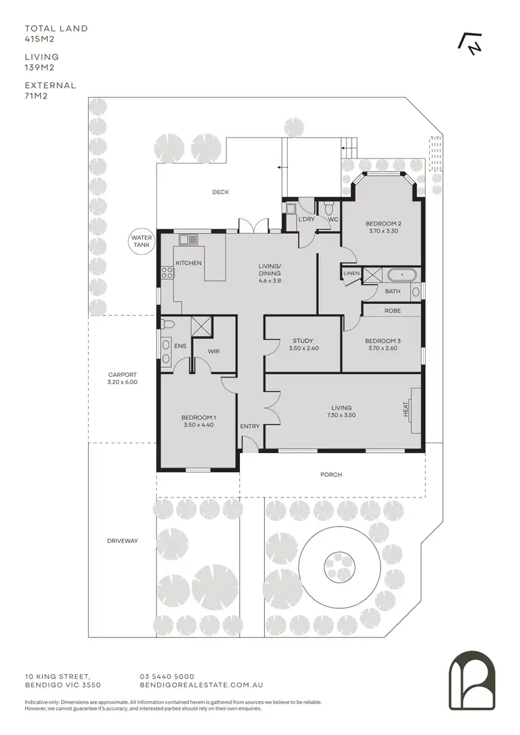 Floorplan of Homely house listing, 8 Flood Street, Bendigo VIC 3550