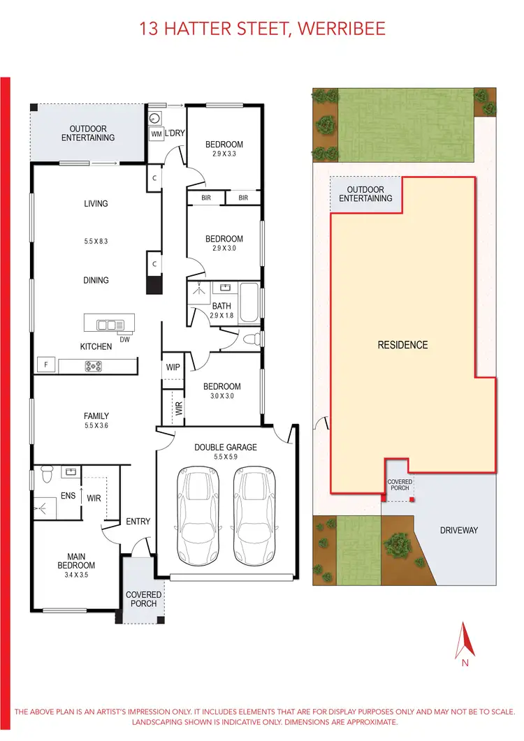 Floorplan of Homely house listing, 13 Hatter Street, Werribee VIC 3030