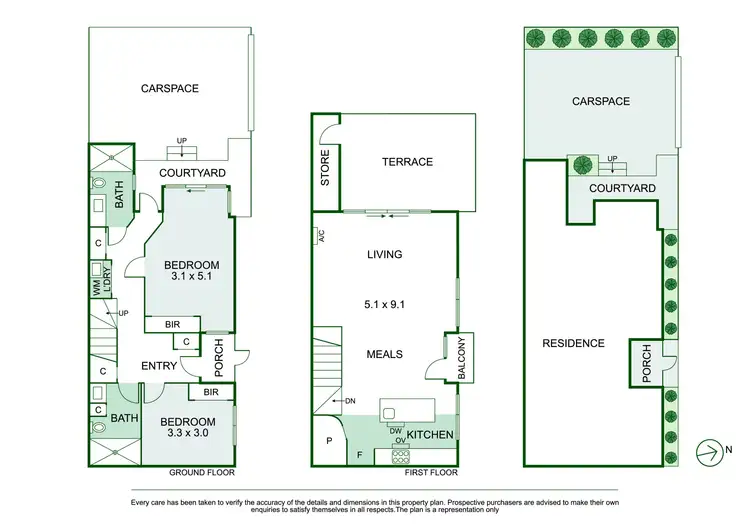Floorplan of Homely house listing, 24 Erica Street, Prahran VIC 3181