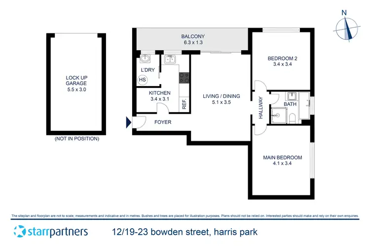 Floorplan of Homely apartment listing, 12/19-23 Bowden Street, Harris Park NSW 2150
