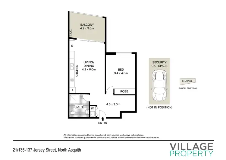 Floorplan of Homely apartment listing, 21/135-137 Jersey Street North Street, Asquith NSW 2077