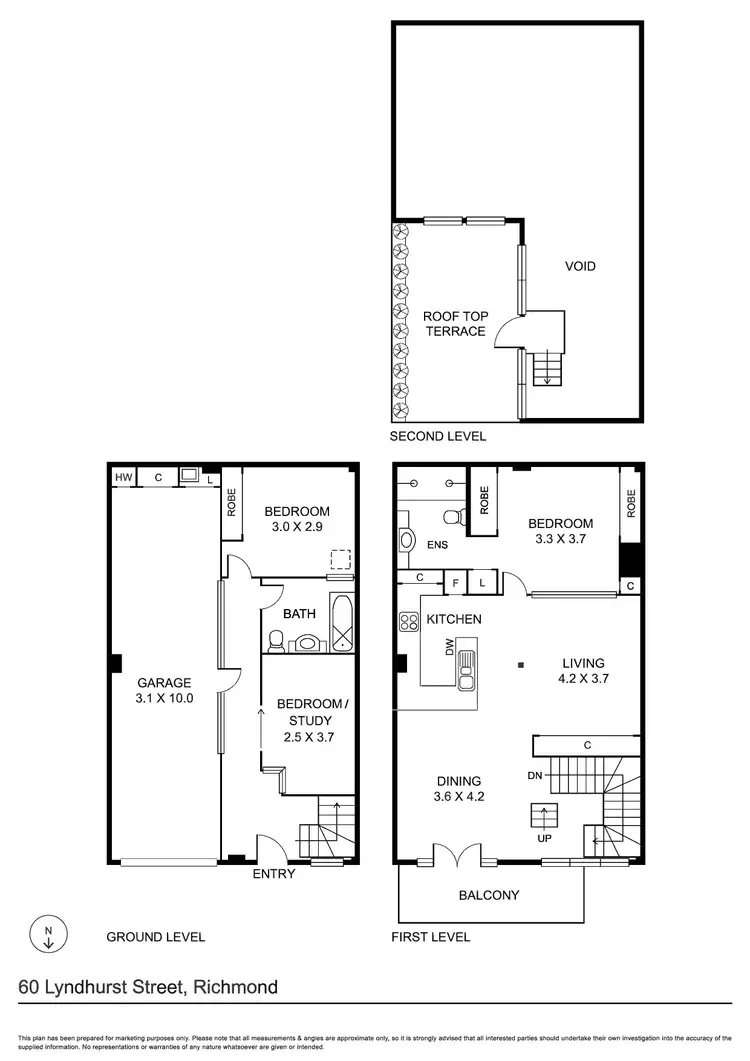 Floorplan of Homely house listing, 60 Lyndhurst Street, Richmond VIC 3121