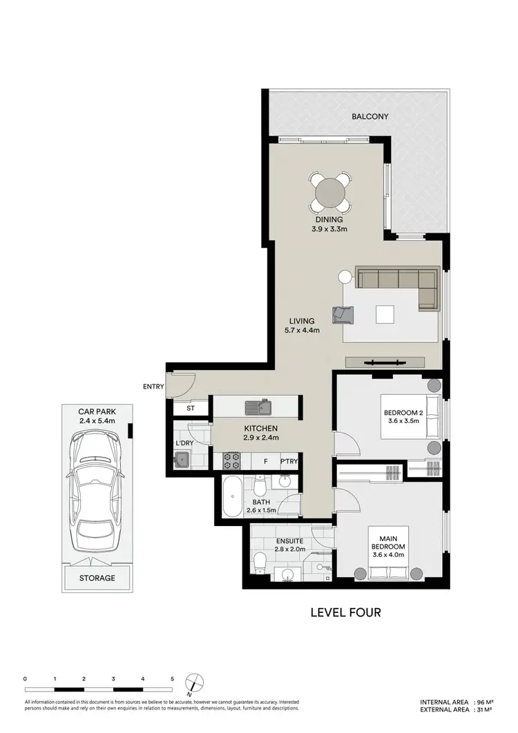 Floorplan of Homely apartment listing, 20/2-8 Ozone Street, The Entrance NSW 2261