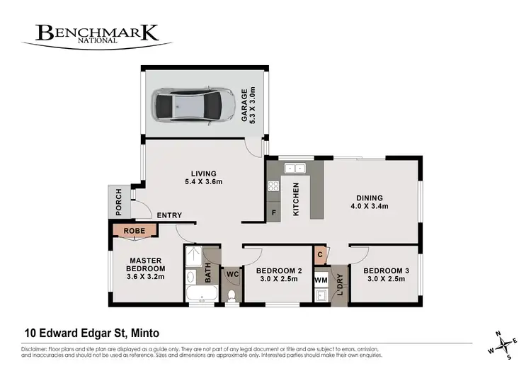 Floorplan of Homely house listing, 10 Edward Edgar Street, Minto NSW 2566