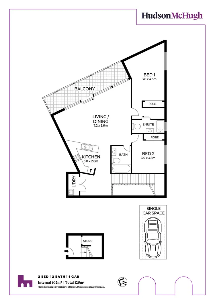 Floorplan of Homely unit listing, 82/2a Brown Street, Ashfield NSW 2131