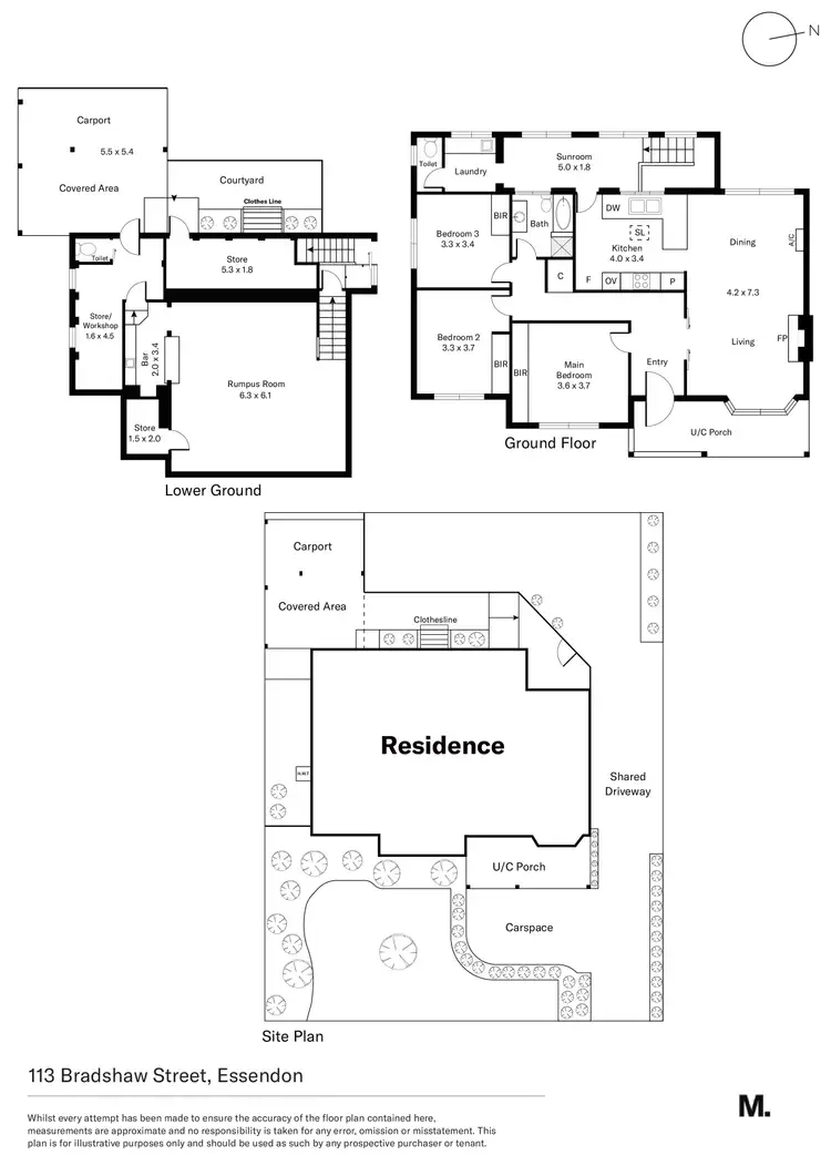 Floorplan of Homely house listing, 113 Bradshaw Street, Essendon VIC 3040