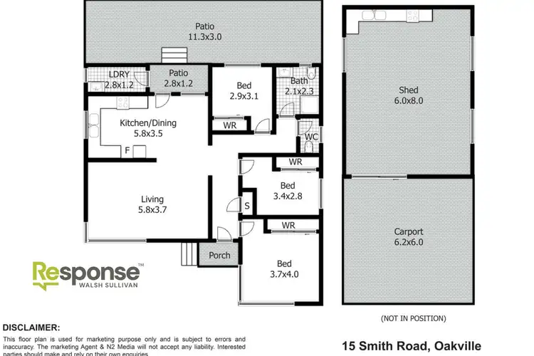 Floorplan of Homely house listing, 15 Smith Road, Oakville NSW 2765